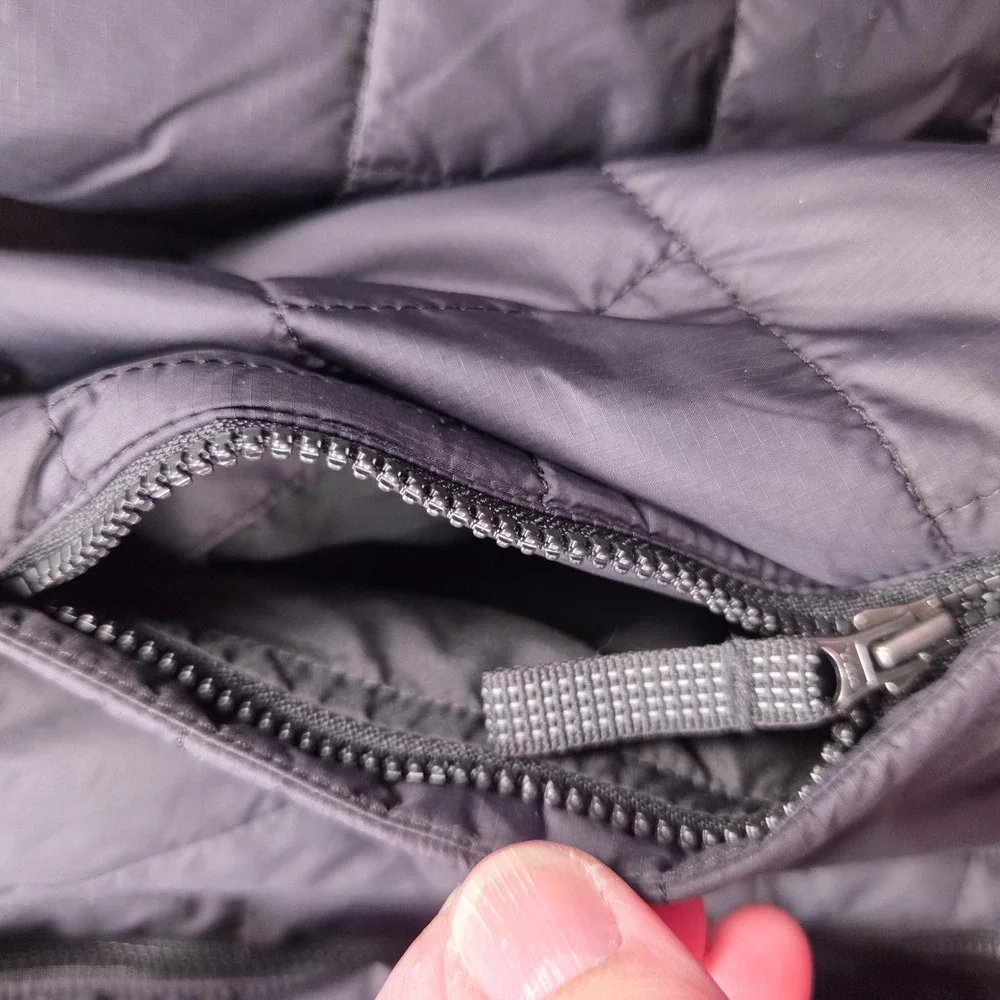 Patagonia Nano Puff Jacket Kids XL 14 Black Quilted Insulated Brick Pattern Gorp